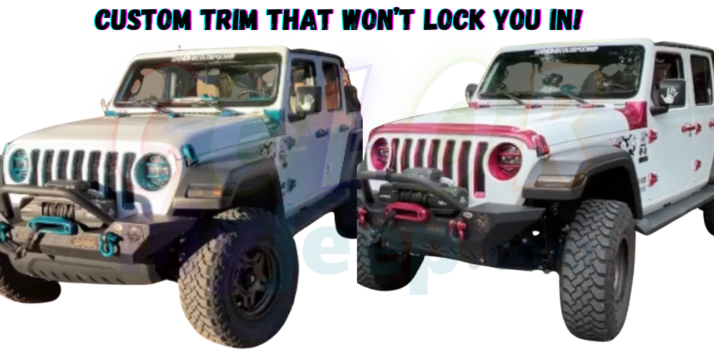 Customize Your Jeep Trim with The Freedom to Change Your Mind
