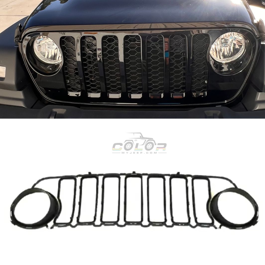 2024 Jeep Wrangler Gladiator Mopar OEM Headlight and Grille Replacement Exterior Accent Trim