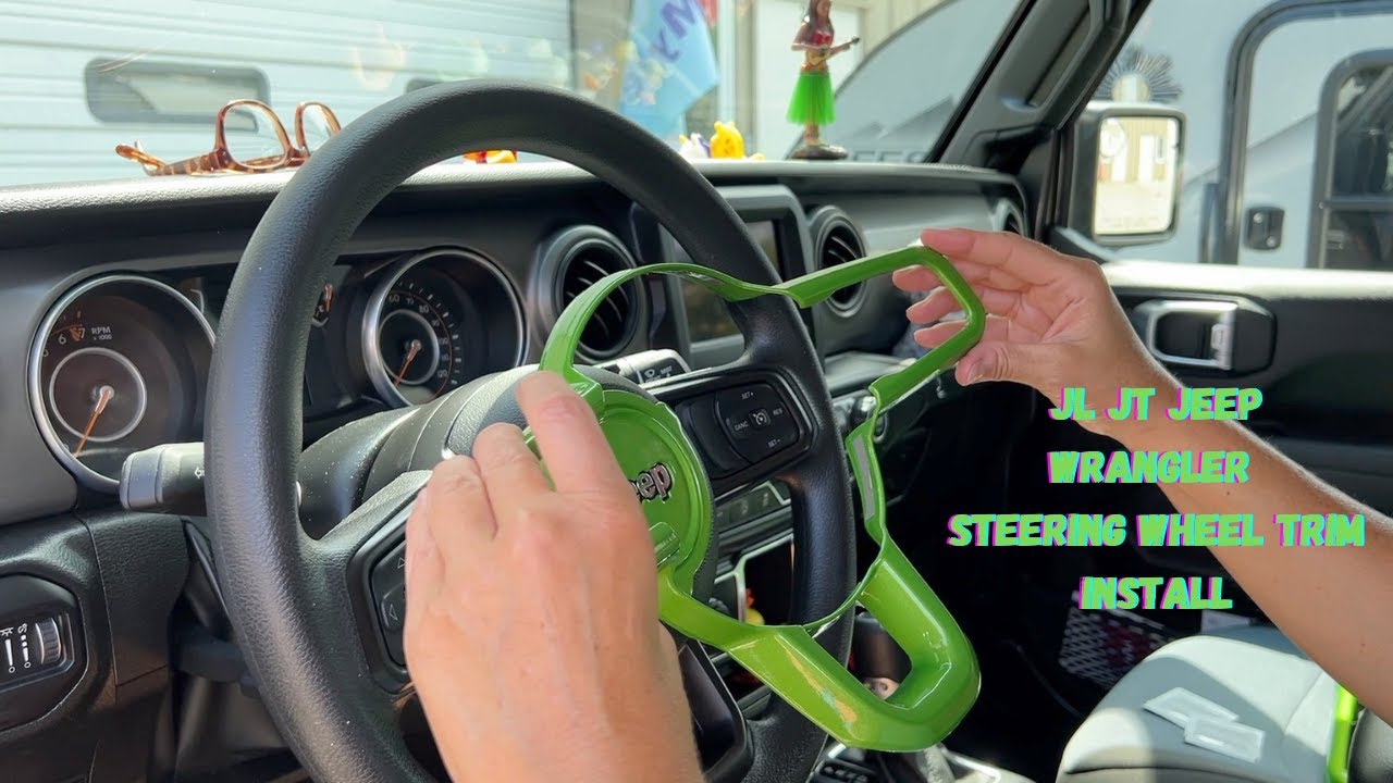 Jeep Wrangler JL JT Gladiator Steering Wheel Accent Trim Cover Installation