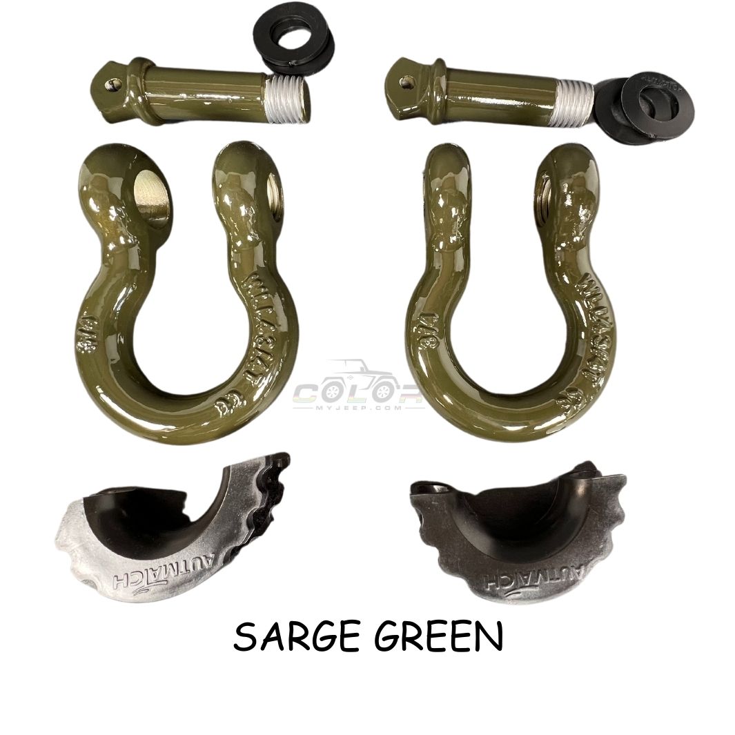 All Model D Ring Shackles 3/4 With Isolators Pair