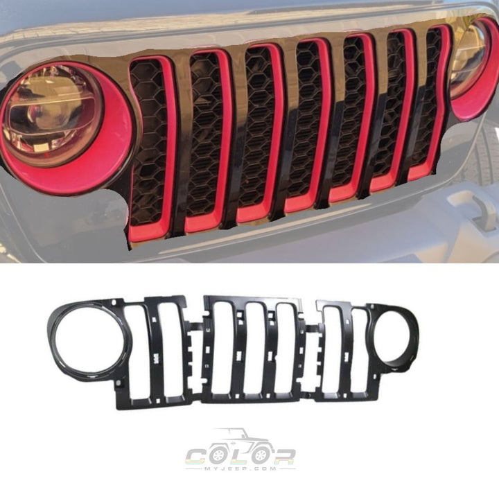 Headlight and Grille Replacement Exterior Accent Trim JL, JLU, Sahara, Rubicon, JT Gladiator Mopar OEM