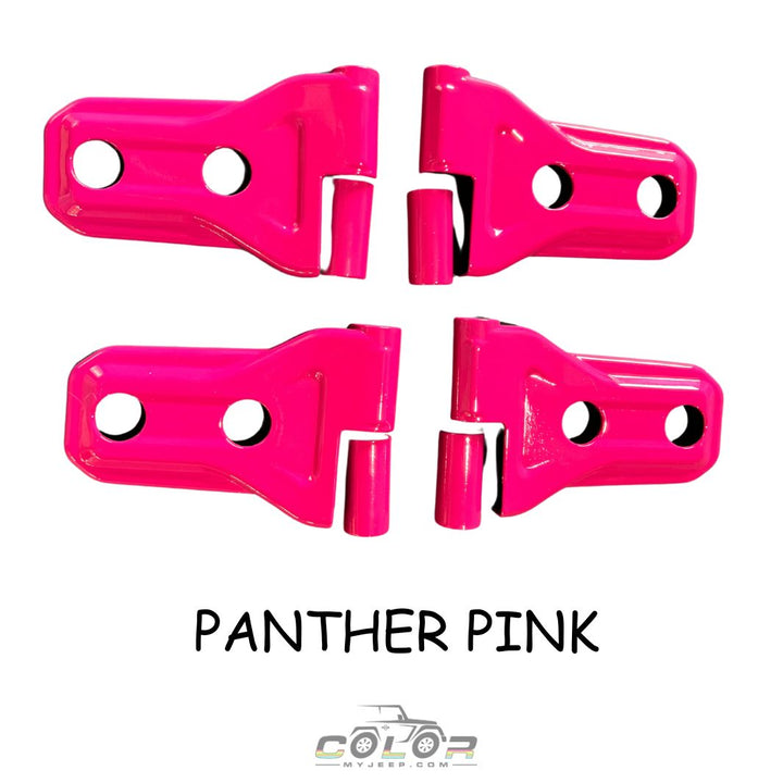 Door Hinge Accent Covers Exterior Jeep Trim, 2 Door JL, JLU, Sahara, Rubicon, Wrangler