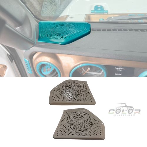 Pillar Speaker Full Cover Accent Trim 2 PCS Set JL, JLU, Sahara, Rubicon, Jeep Wrangler, JT Gladiator Interior