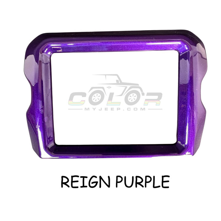 LCD Navigation Surround Dash Frame Accent Trim Cover JL, JLU, Sahara, Rubicon, Jeep Wrangler, JT Gladiator Interior 8.4"