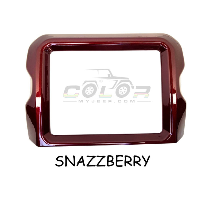 LCD Navigation Surround Dash Frame Accent Trim Cover JL, JLU, Sahara, Rubicon, Jeep Wrangler, JT Gladiator Interior 8.4"