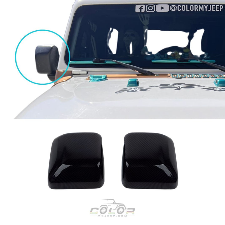 Side Mirror Accent Trim Covers Jeep Wrangler JL, JLU 2018-Current