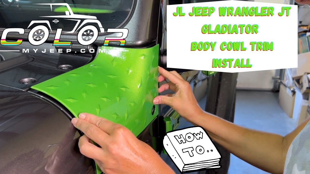 jeep wrangler JL Gladiator body cowl trim cover install