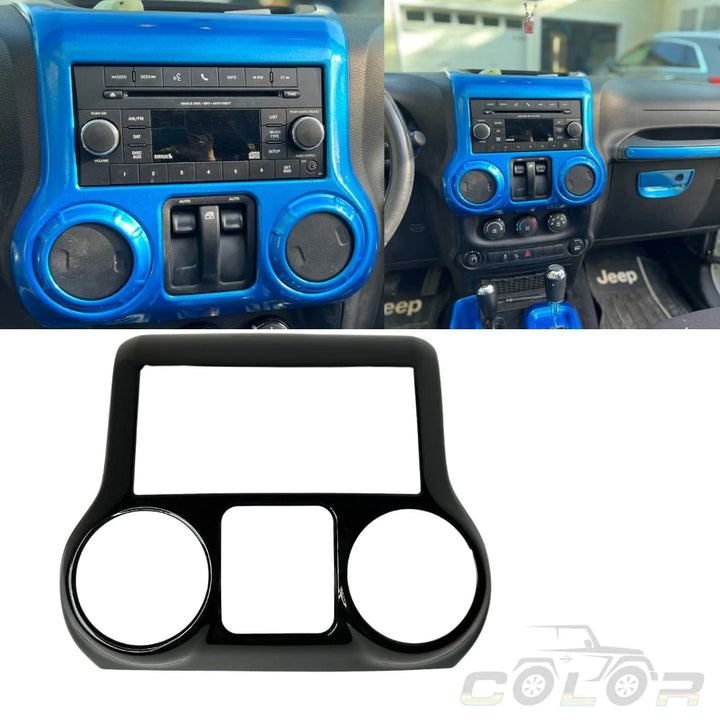 Jeep Trim Interior Trim Dash Center Control Cover Interior Accent Trim